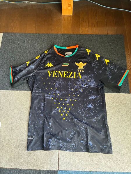 ヴェネツィア FC ユニフォーム Kappa 名波浩 メンズ レディース ブラック XXL 2XL サッカー フットサル
