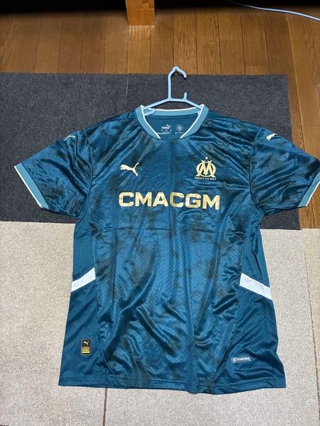 マルセイユ ユニフォーム サッカー PUMA アウェイ メンズ レディース ドログバ リベリー XXL 2XL シャツ 吸汗速乾