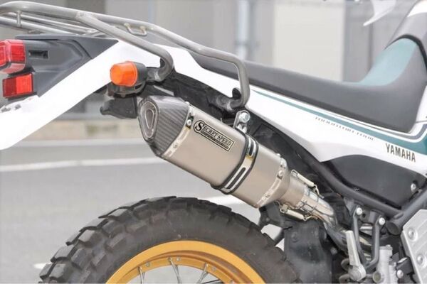 新品 未使用 在庫有平日即日発送ヤマハ セロー250/トリッカー (XT250X) ドライカーボン モタード 異形 スリップオン