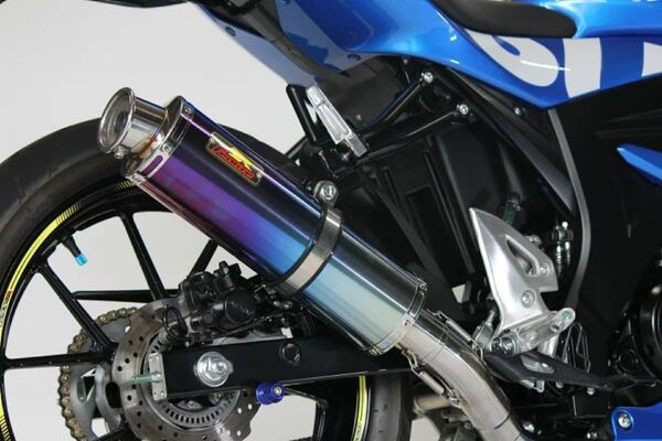 新品未使用在庫有平日即日発送Realize スズキ GSX-R125(8BJ-DL32D)バイクマフラー 22Racing Ti