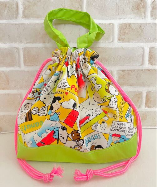 ランチバッグ お弁当袋 巾着袋 ピーナッツ