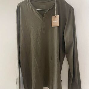 新品未使用 パタゴニア Patagonia メンズ ロングスリーブ デイリー ヘンリー M S カーキ