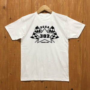 ■ 302 Tシャツ■Sサイズ（ホワイトxブラック）カマロ　マスタング　チャレンジャー