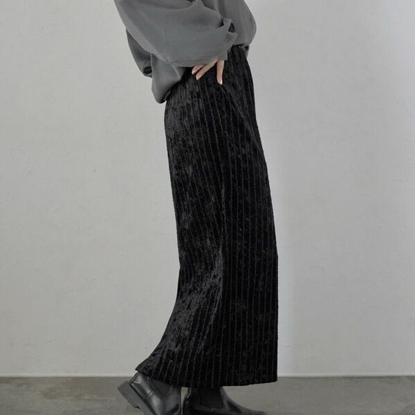 velour lace long skirt / ベロアレースロングスカート