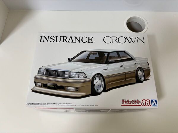 未組立1/24プラモデル アオシマ インシュランス トヨタUZS131クラウン