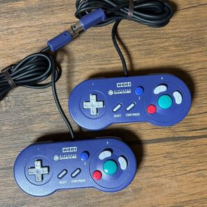 HORI ゲームキューブコントローラー【ゲームボーイプレーヤー対応デジタルコントローラ バイオレット】HGC-12 2個セット