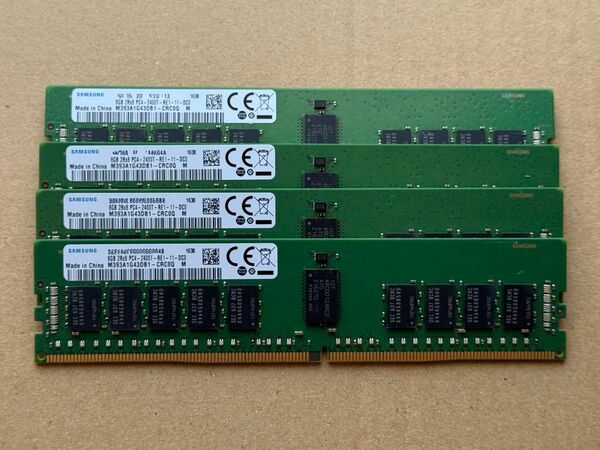【サーバー用】 SAMSUNG PC4-19200 DDR4-2400 32GB(8GB 4枚)ECC Registered