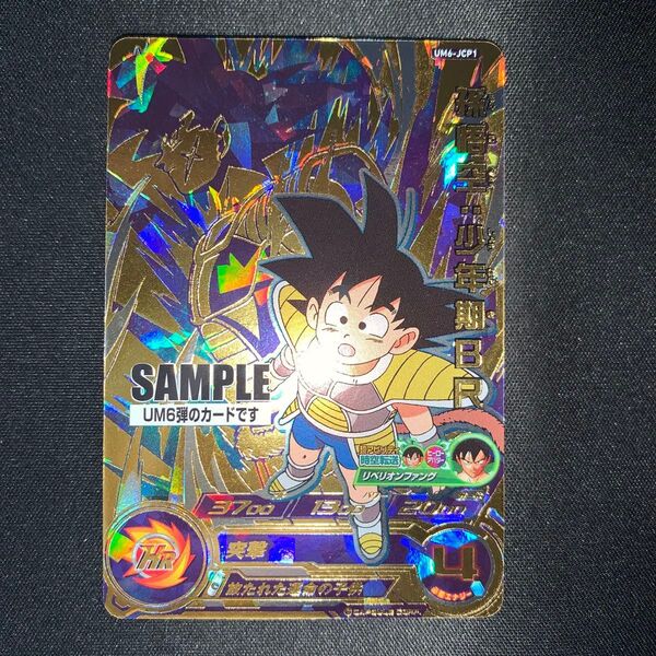 スーパードラゴンボールヒーローズ サンプルカード孫悟空:少年期BR UM6-JCP1 A816