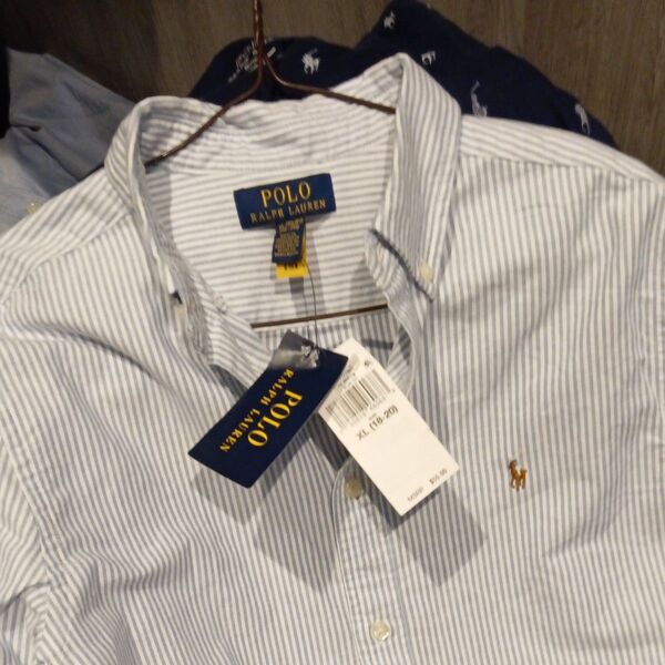 サマーセール第二弾!特価!☆POLO☆ RALPH LAUREN ☆ストライプシャツ ☆レディースXL サイズ☆新品未使用
