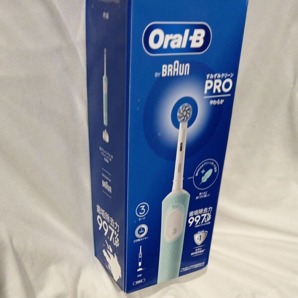 サマーセール第二弾!特価!☆Oral-B 電動歯ブラシ ☆すみずみクリーンPRO やわらか ☆ミントグリーン☆新品未使用
