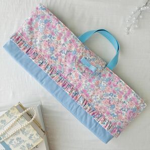 リボンと花 ピアニカケース ハンドメイド