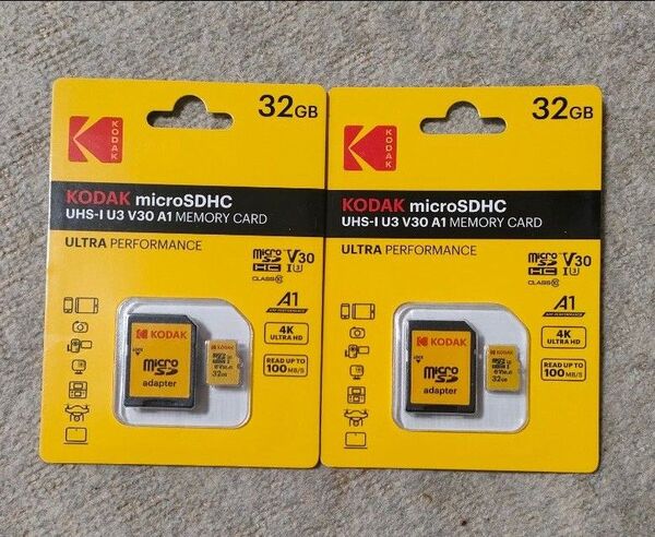 kodak マイクロSDカード32gb 2個【新品未使用】