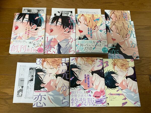 舌先から恋1 2 3 百瀬あん アニメイト コミコミ 特装版 小冊子 リーフレット ペーパー 特典10点付