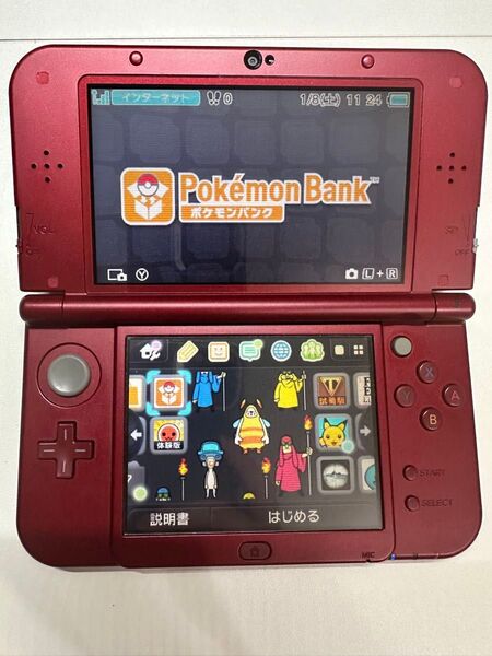 new ニンテンドー3DS LL メタルレッド 正規ポケモンバンク ポケムーバー
