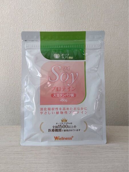 即決新品!オーソサプリ Soyプロテイン 450g(計量スプーン付き)
