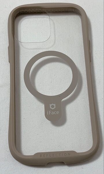 iFace Magnetic iPhone 13 Pro Max ケース MagSafe 対応 クリア 強化ガラス (ベージュ)
