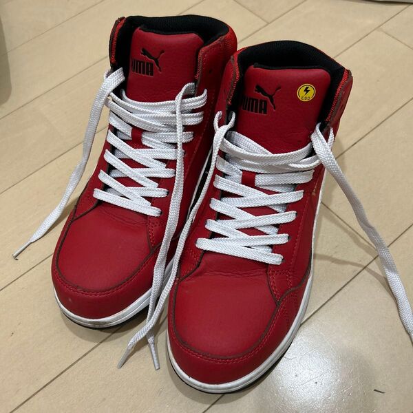 PUMA 安全靴 レッド 26.5cm ESD