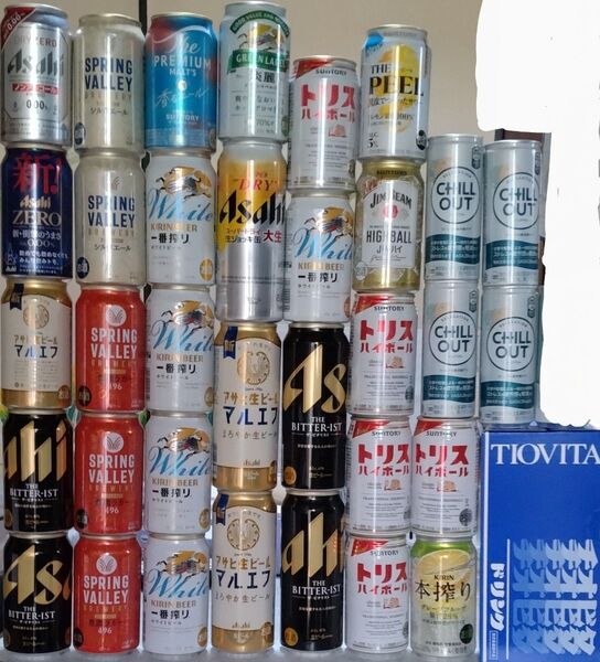 ビール 等44本 アサヒスーパードライ ビタリスト マルエフ 一番搾り スプリングバレー チオビタ チルアウト その他