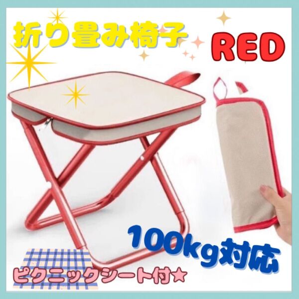 折りたたみチェア 軽量 コンパクト収納 イス アウトドア キャンプ 海 ピクニックシート付 折りたたみ椅子 花火大会 ライブ