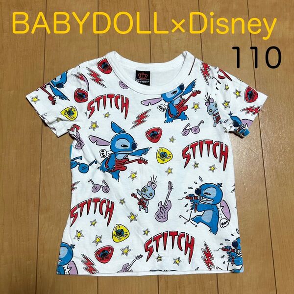 BABYDOLL Disney ディズニー スティッチ 半袖 Tシャツ 半袖Tシャツ 110