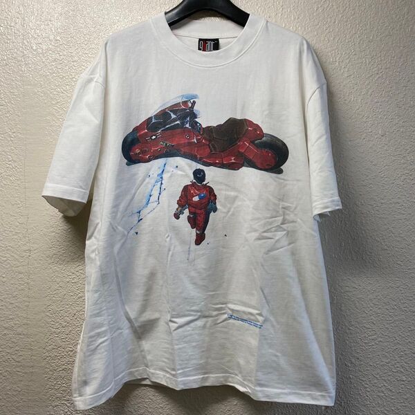 古着 AKIRA アキラ XL ヴィンテージ アニメT Tee 攻殻機動隊 Tシャツ 白 ホワイト 状態良好 大友克洋 大友昇平