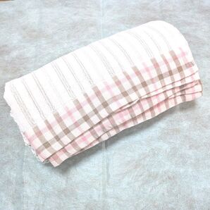 新品 泉州レトロチェックタオルケット シングル