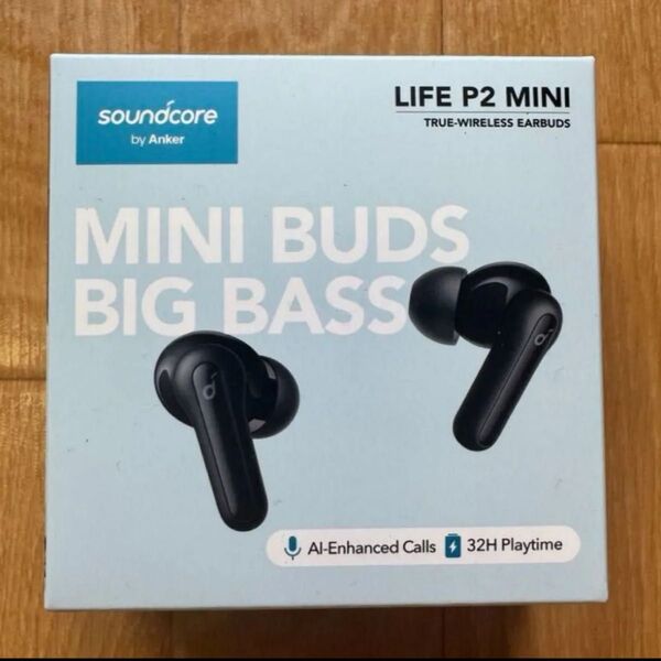 新品 Anker Soundcore Life P2 Mini ワイヤレスイヤホン ブラック アンカー