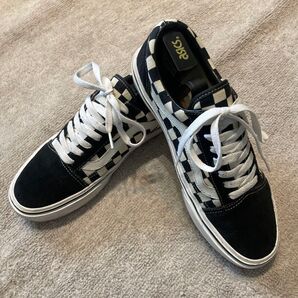 美品 VANS オールドスクール チェッカー スニーカー 26センチ