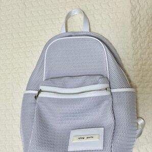 qbag paris メッシュリュック グレー