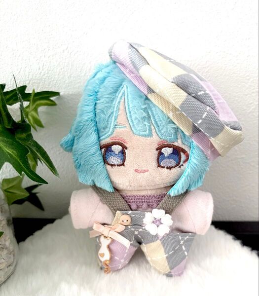 あんスタ いつぬい ぬいぐるみ服 10cmぬい服 12cmぬい服 ピンクチェックB サロペット