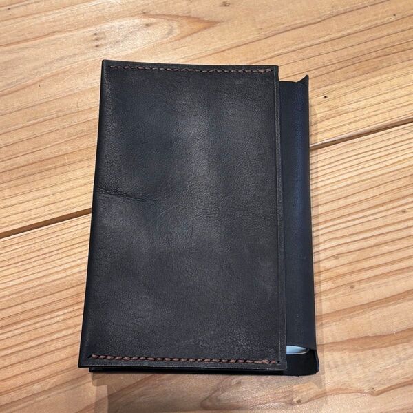 ハンドメイド 文庫本 ブックカバー 本革