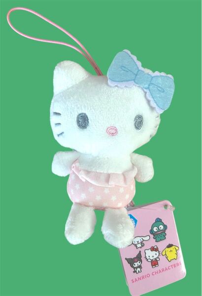 ハローキティ ぬいぐるみ マスコット ストラップ付き