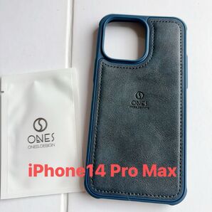 iPhone 14 Pro Max ケース ネイビー 紺色 シンプル