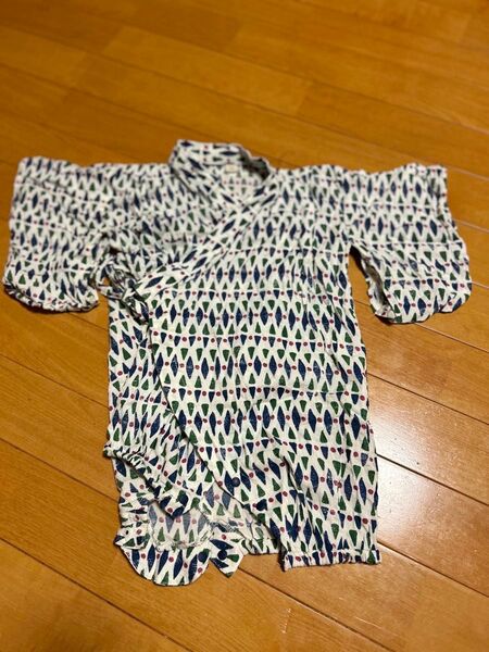 甚平 男の子 80 マーキーズ 夏祭り ベビー ロンパース甚平 新生児 出産 浴衣