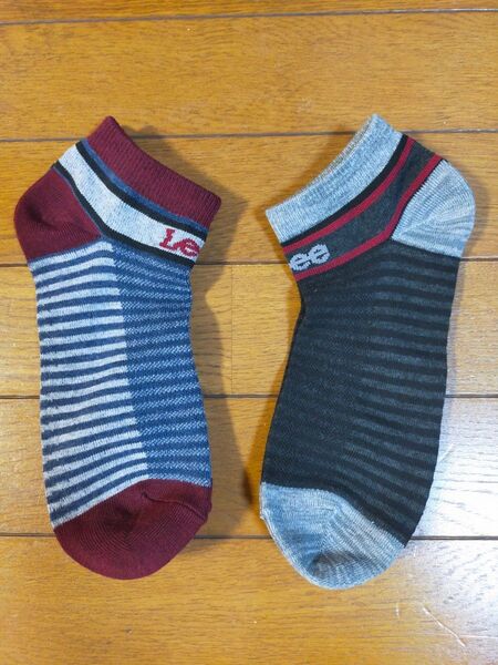 Lee スニーカーソックス 2足セット メンズ 25~27cm