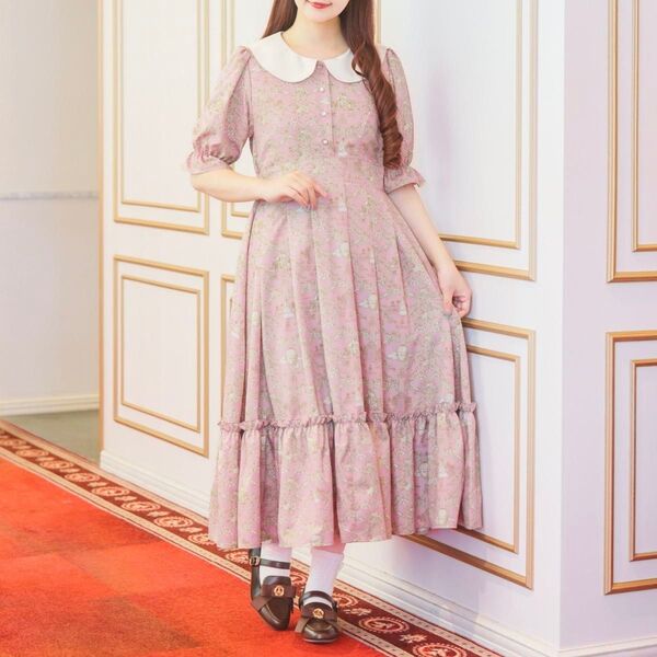 NINA‘S ニナス 青木美沙子 ワンピース しまむら ピンク Lサイズ