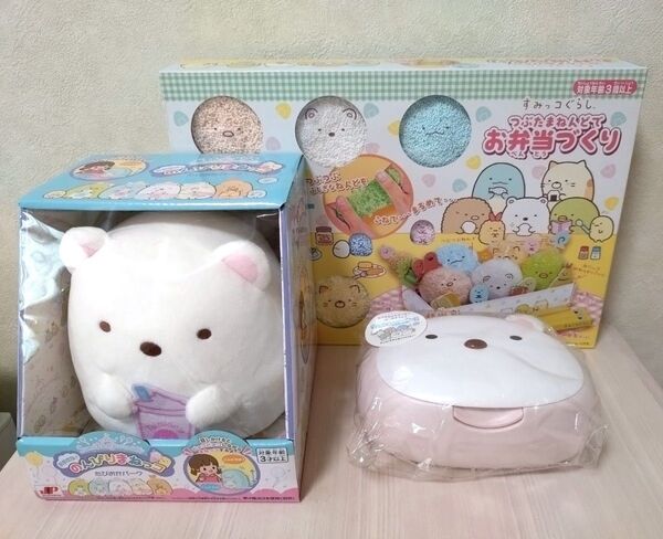 新品 すみっコぐらし つぶたまねんど お弁当 おおきなのんびりまねっコ しろくま