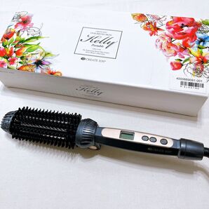 【美品】クレイツイオン オーバルブラシアイロン ケリー ポータブル CIBIF-G02B