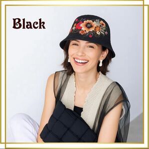 ♪新品♪帽子 レディース エスニック 刺繍花 サンシェード 漁師帽子 バケツ帽子 日除け 携帯