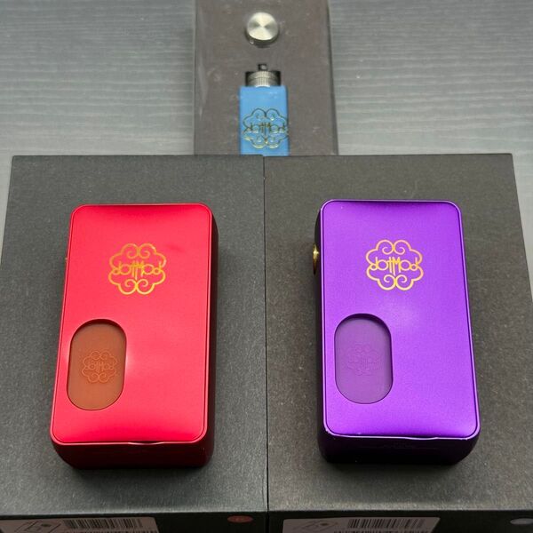 電子タバコ スコンカー テクスコ mod Dotmod dotsquonk 100w レッド/パープル 商品説明必読!