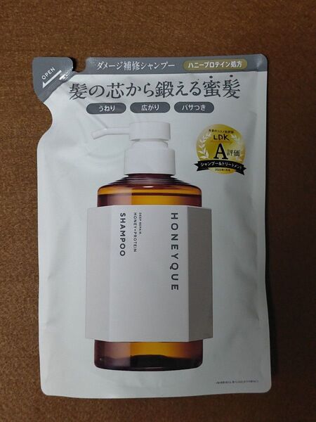 ハニーク ディープリペア シャンプー モイスト 詰め替え 400ml×1個 うねりケア 湿気ブロック パサつき キューティクル補修