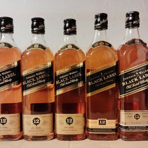 ジョニーウォーカー ブラックラベル 12年 5本セット ウイスキー Johnnie Walker