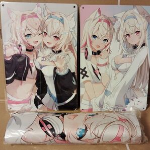 ホロライブ フワワ モココ フワモコ 看板2枚 マウスパッド 3個セット
