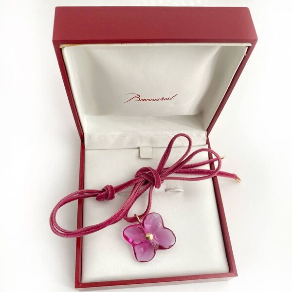 BACCARAT バカラ K18 オルテンシア チョーカーネックレス クリスタル 花 フラワー