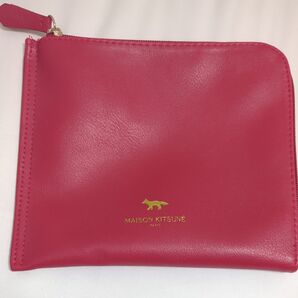 JAL MAISON KITSUNE ポーチ レッド