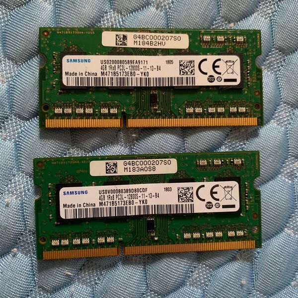 SAMSUNG 4GB メモリ 2枚セット M471B5173EBO-YK0