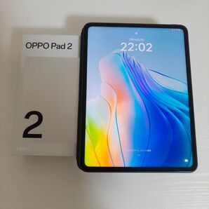 【値下げ交渉不可】【美品】OPPO PAD 2 androidタブレット ケース付き、薄いさらさら指紋防止保護フィルム貼り付け済み