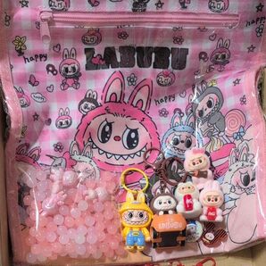 ラブブ トートバッグ パーツ ビーズ キーホルダー