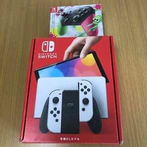 Nintendo Switch 有機ELモデル ホワイト + Proコントローラー スプラトゥーン + microSD 128GB