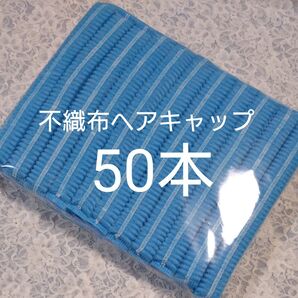 川西工業 使い捨てヘアキャップ #7045 50枚 ブルー